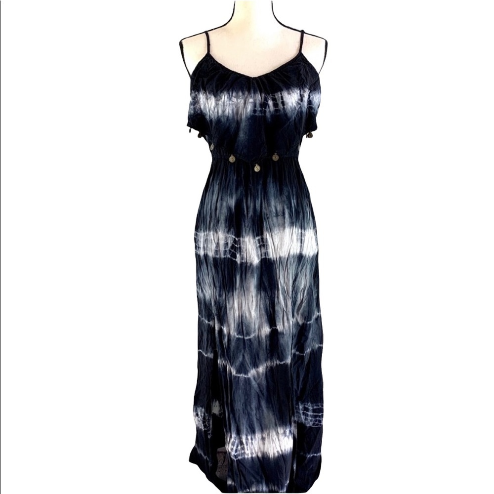 American Eagle Outfitters maxi tie dye spaghetti strap dress women’s XS bohemian